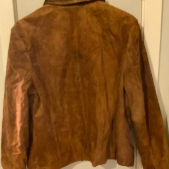 Valerie Stevens Genuine Suede Leather Jacket Size Large - Picture 3 of 4
